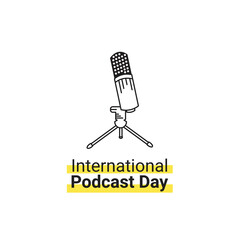 international podcast day banner template