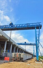 This is a photo of the gantry portal for lifting girders.