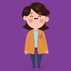 Character for motion design vector(woman).