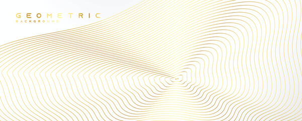 Premium background design with diagonal line pattern in gold colour. Vector horizontal gold template for business banner, formal invitation, luxury voucher, prestigious gift certificate