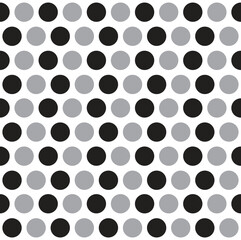 Cute Black White Grey Polkadot Circle Round Sphere Abstract Shape Element Gingham Checkered Tartan Plaid Scott Pattern Illustration Wrapping Paper, Picnic Mat, Tablecloth, Fabric Background
