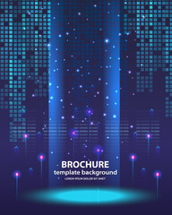  technology communication hi tech template background ten