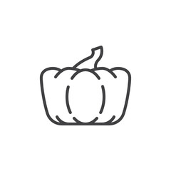 Thanksgiving pumpkin line icon
