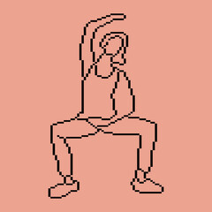 Pixeled human element