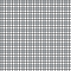 Black White Grey Simple Scott Plaid Tartan Buffalo Check Checkered Gingham Seamless Pattern Background