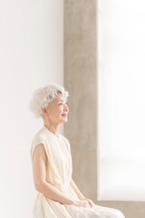 アジア人シニア女性のポートレート