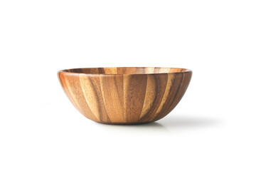 Bowl made of natural wood.