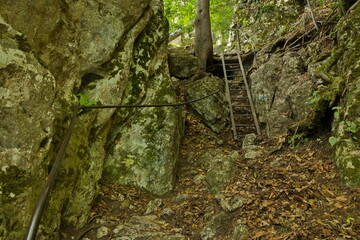 Difficult hiking trail 