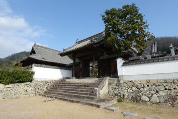 備中高梁　頼久寺　山門　岡山県高梁市