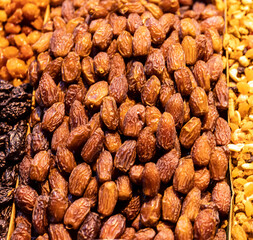 Close up of dried fruit