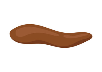 Poop excrement for bristol scale chart smooth and soft. 4 type of poo cartoon vector icon isolated on white background. Flat design vector clip art poo illustration.