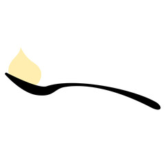 スプーンで食事をするアイコン