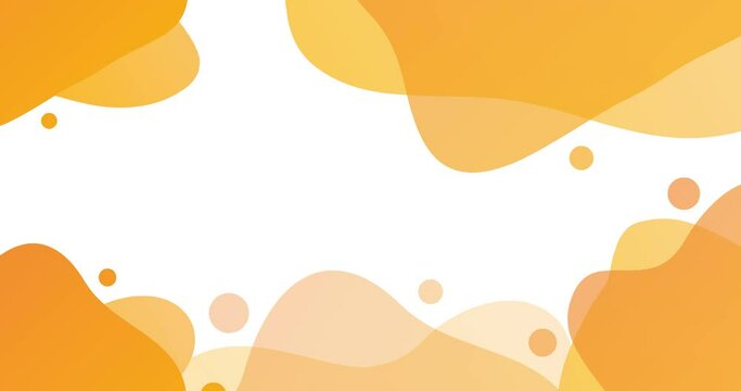 fluid abstract transparent background animation orange gradient color