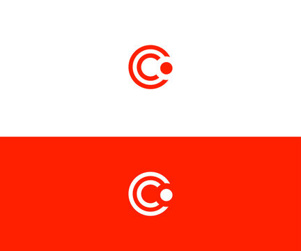 C, CC Letter Logo Vector Template Abstract Monogram Symbol