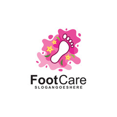 Foot Care Logo Template Design Vector. Design concept for Foot care, health service and business