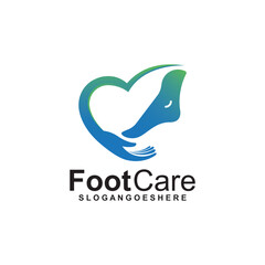 Naklejka premium Foot Care Logo Template Design Vector. Design concept for Foot care, health service and business