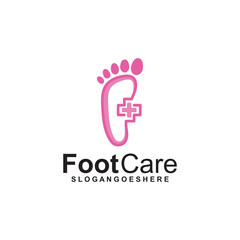 Foot Care Logo Template Design Vector. Design concept for Foot care, health service and business