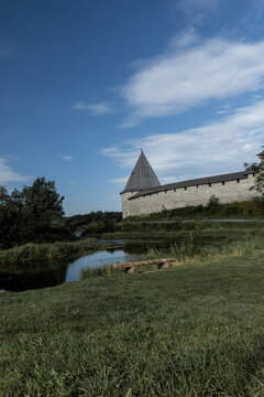 Russian fortress Old Ladoga , Staraya Ladoga city.Volkhov region, Russia.