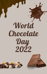 Chocolate bar with nuts isolated flyer