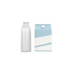 Milk Packaging isolated icon 3d render illustration