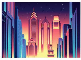 Philadelphia skyline vector illustration