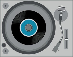 Record player vector illustration