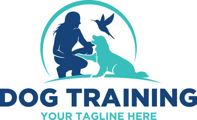 Dog training logo vector