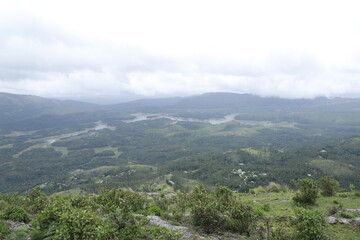 view from the top of the hill