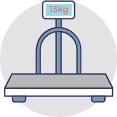 Platform Scale Vector Icon