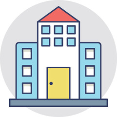Multistorey Vector Icon
