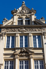  The facade of the restored Gdańsk patrician house at Long Lane in Old Town.