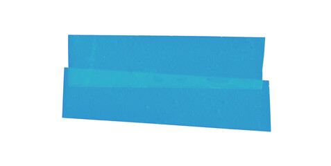 Zwei Streifen Klebeband in blau mit Textfreiraum