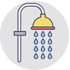 Shower Vector Icon