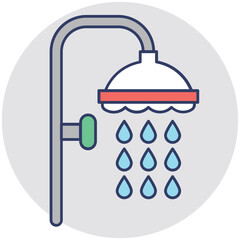 Shower Vector Icon