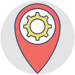 Service Location Vector Icon