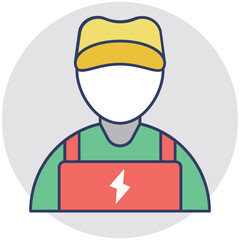 Electrician Vector Icon