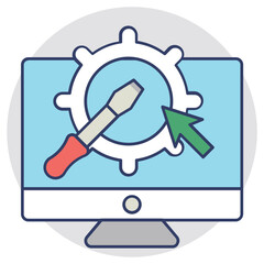 Content Management Vector Icon