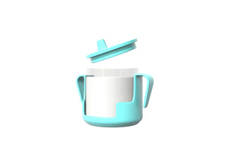 Cup Icon isolated 3d render illustration