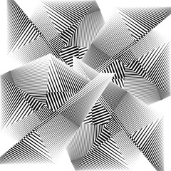Abstract halftone lines background, vector texture.