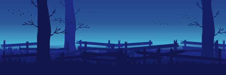 coutryside village landscape vector illustration wallpaper, background, backdrop design, web, business, card and design template