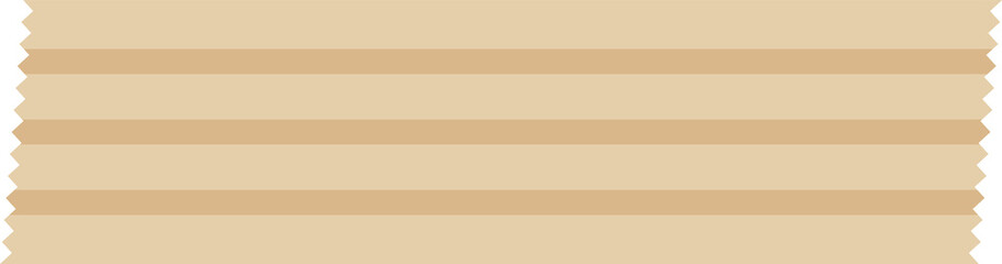 Neutral minimal patterned kraft paper decoration tape. Flat design illustration.	