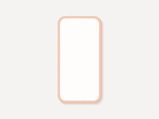 3d smartphone minimalist style design. Vector illustration. Eps10 