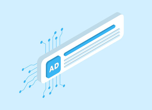 AI in Marketing and context ppc advertising concept. Artificial Intelligent create contextual targeting ads that helps brands reach the right audience