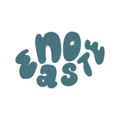 No waste hand drawn lettering