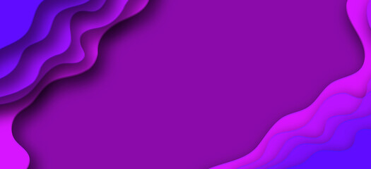 Paper cut background Purple