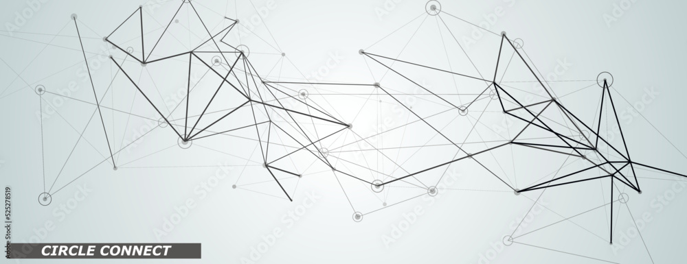 Poster Modern banner design. White background with polygonal pattern. Vector background