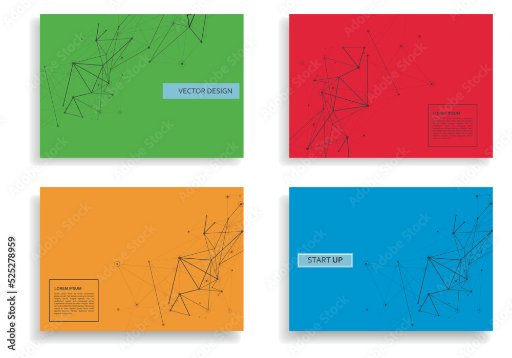 Poster vector a4 cover templates. abstract presentation technology data design for brochure, flyer layout, 