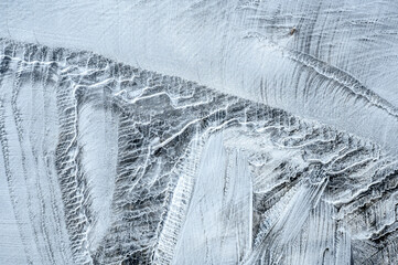 Fototapeta premium Window frost background structure