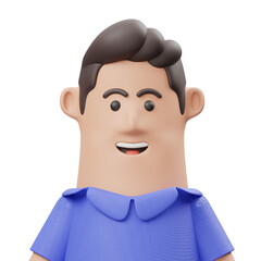 Employee Men Avatar 3D Icon
