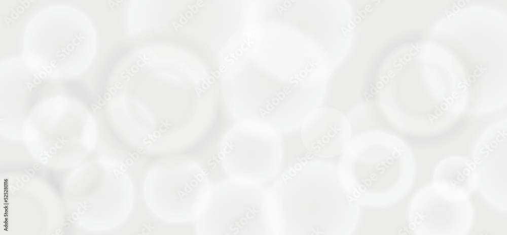 Poster White and grey abstract modern transparency circle presentation background. Vector circles template vector design